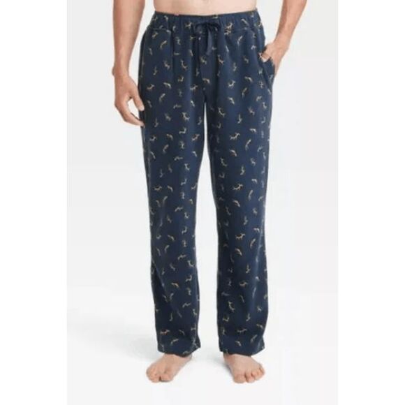 Goodfellow NWT size LT microfleece pajama pants hunting deer antlers - Picture 1 of 6